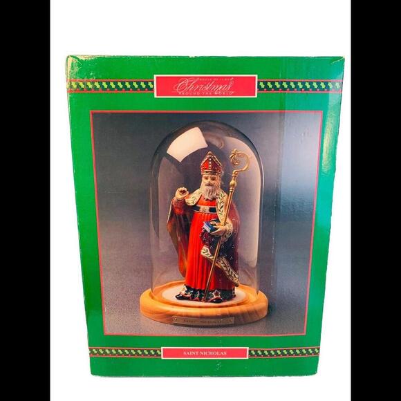 NIB 1994 House of Lloyd Saint Nicholas Christmas Around the World Lighted New - Picture 1 of 10